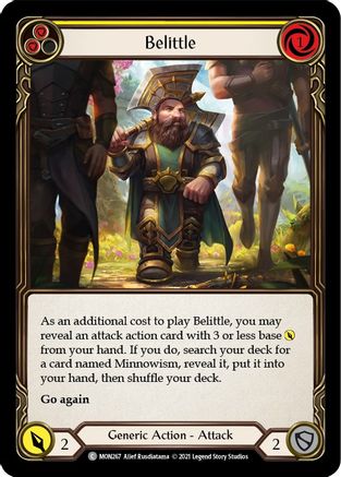 Belittle (Yellow) (MON267) - Monarch Unlimited Edition Rainbow Foil