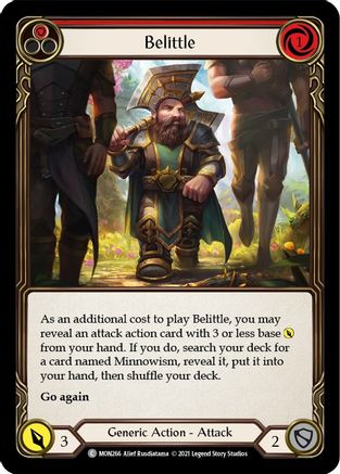 Belittle (Red) (MON266) - Monarch Unlimited Edition Rainbow Foil
