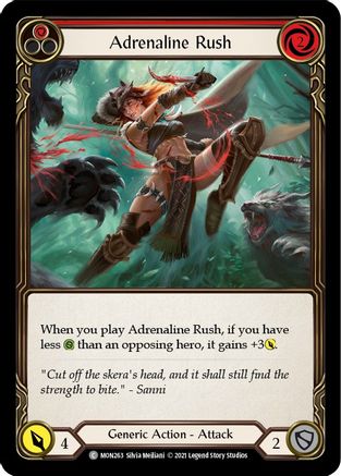 Adrenaline Rush (Red) (MON263) - Monarch 1st Edition