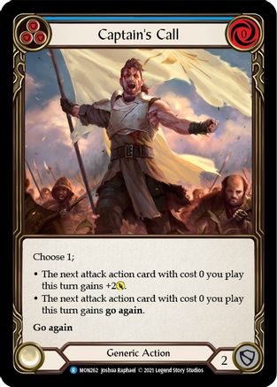 Captain's Call (Blue) (MON262) - Monarch 1st Edition
