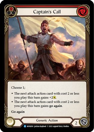 Captain's Call (Red) (MON260) - Monarch Unlimited Edition Rainbow Foil
