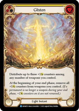 Glisten (Yellow) (MON070) - Monarch Unlimited Edition Rainbow Foil