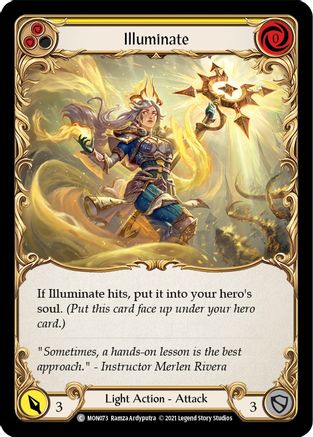 Illuminate (Yellow) (MON073) - Monarch 1st Edition Rainbow Foil