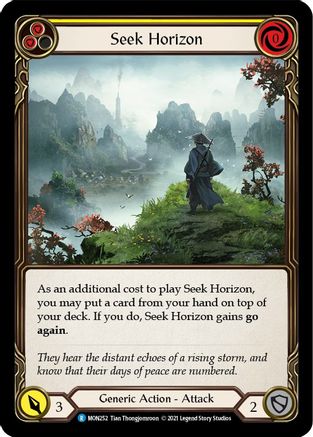 Seek Horizon (Yellow) (MON252) - Monarch Unlimited Edition Rainbow Foil