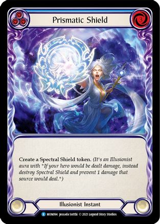 Prismatic Shield (Blue) (MON094) - Monarch 1st Edition