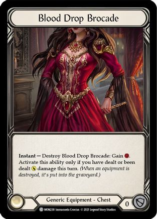 Blood Drop Brocade (MON238) - Monarch Unlimited Edition Rainbow Foil