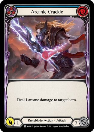 Arcanic Crackle (Blue) (MON237) - Monarch Unlimited Edition