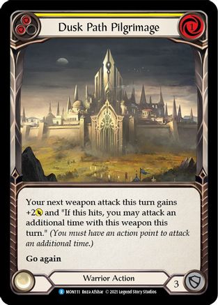 Dusk Path Pilgrimage (Yellow) (MON111) - Monarch 1st Edition Rainbow Foil