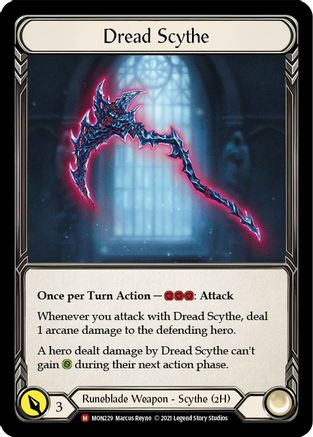 Dread Scythe (MON229) - Monarch 1st Edition