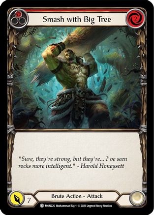 Smash with Big Tree (Red) (MON226) - Monarch 1st Edition Rainbow Foil