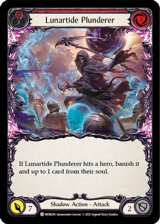 Lunartide Plunderer (Red) (MON206) - Monarch 1st Edition Rainbow Foil