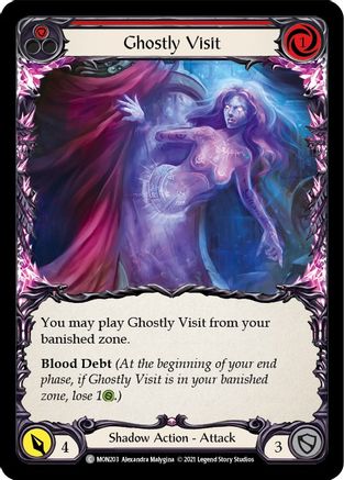 Ghostly Visit (Red) (MON203) - Monarch Unlimited Edition Rainbow Foil