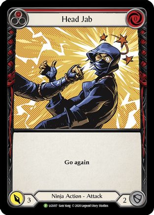 Head Jab (Red) (LGS017) - Flesh and Blood: Promo Cards Rainbow Foil