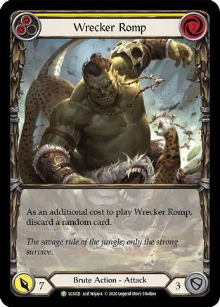 Wrecker Romp (Yellow) (LGS021) - Flesh and Blood: Promo Cards Rainbow Foil