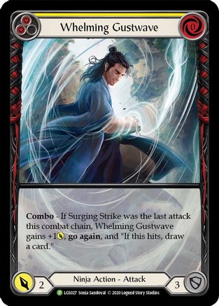 Whelming Gustwave (Yellow) (LGS027) - Flesh and Blood: Promo Cards Rainbow Foil