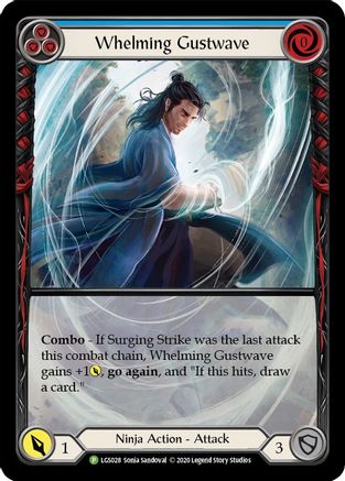 Whelming Gustwave (Blue) (LGS028) - Flesh and Blood: Promo Cards Rainbow Foil