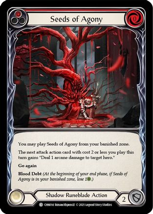 Seeds of Agony (Red) (CHN014) - Blitz Deck: Monarch - Chane