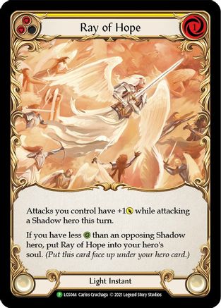 Ray of Hope (LGS044) - Flesh and Blood: Promo Cards Cold Foil