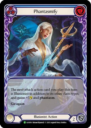 Phantasmify (Blue) (Extended Art) (LGS056) - Flesh and Blood: Promo Cards Rainbow Foil