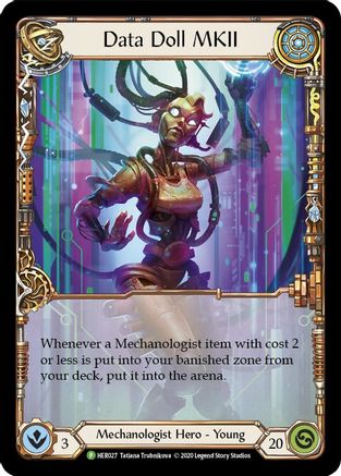 Data Doll MKII (HER027) - Flesh and Blood: Promo Cards Cold Foil