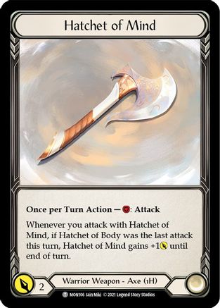 Hatchet of Mind // Spectral Shield (MON106) - Monarch Unlimited Edition