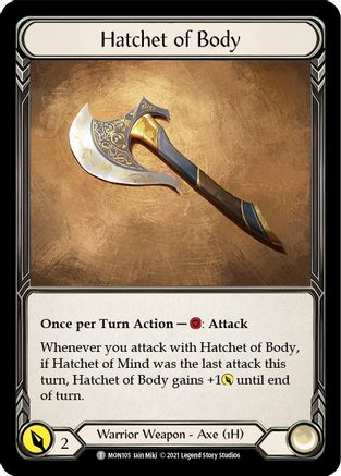 Hatchet of Body // Spectral Shield (MON105) - Monarch Unlimited Edition