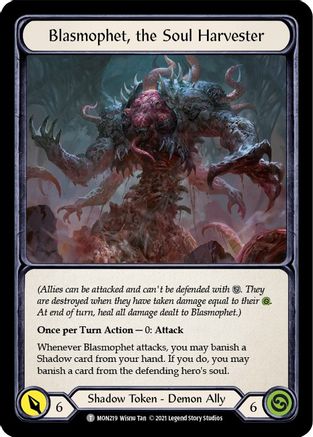 Blasmophet, the Soul Harvester // Ursur, the Soul Reaper (MON219) - Monarch Unlimited Edition