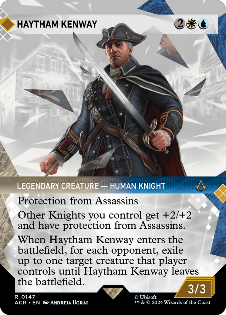 Haytham Kenway (ACR-147) - Assassin's Creed: (Showcase) (Borderless) Foil - Premium MTG Single from Wizards of the Coast - Just $0.42! Shop now at Game Crave Tournament Store