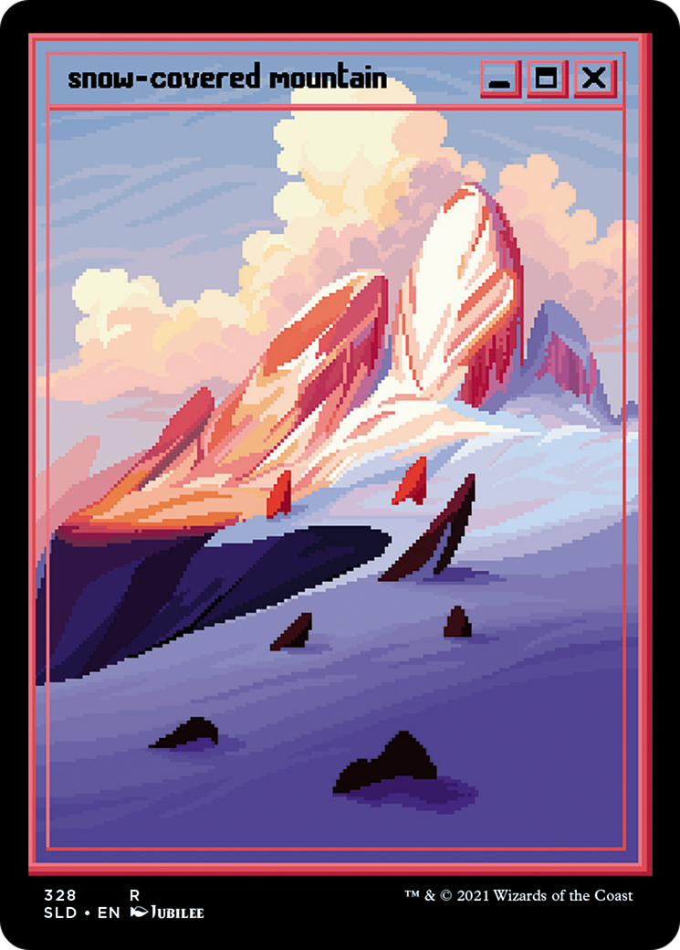 Snow-Covered Mountain (SLD-328) - Secret Lair Drop - Premium MTG Single from Wizards of the Coast - Just $4.96! Shop now at Game Crave Tournament Store