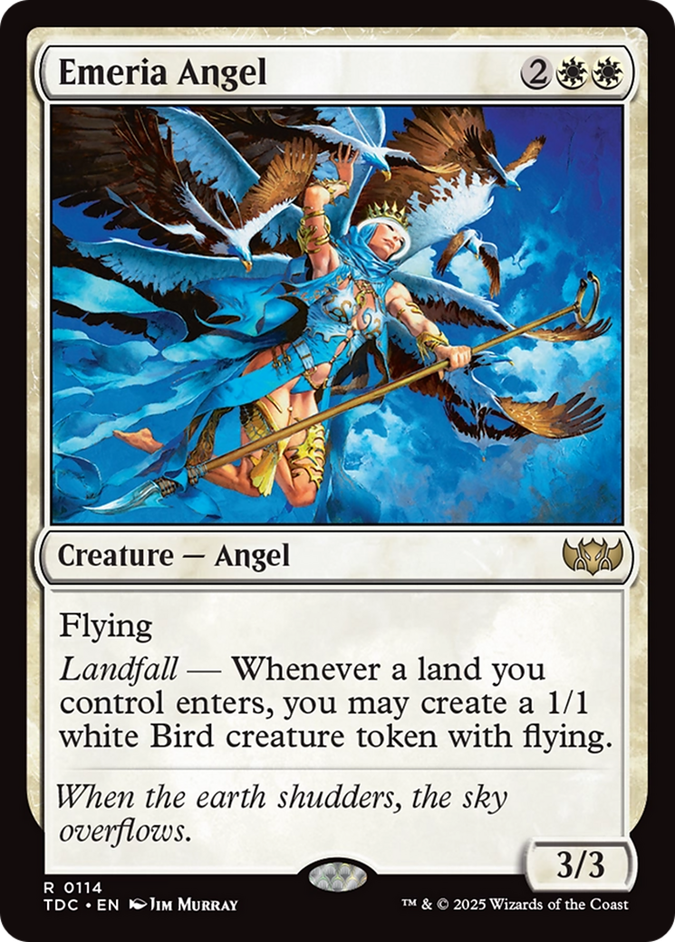 Emeria Angel (TDC-114) - Tarkir: Dragonstorm Commander - Premium MTG Single from Wizards of the Coast - Just $0.08! Shop now at Game Crave Tournament Store