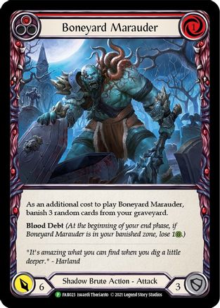 Boneyard Marauder (Red) (FAB023) - Flesh and Blood: Promo Cards Rainbow Foil