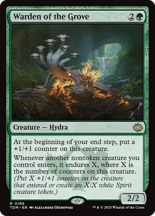 Warden of the Grove (TDM-166) - Tarkir: Dragonstorm Foil - Premium MTG Single from Wizards of the Coast - Just $0.49! Shop now at Game Crave Tournament Store