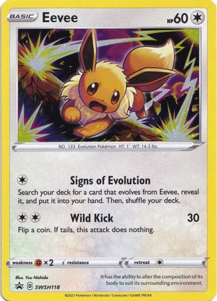 Eevee SWSH118/307 - SWSH Black Star Promos Holofoil