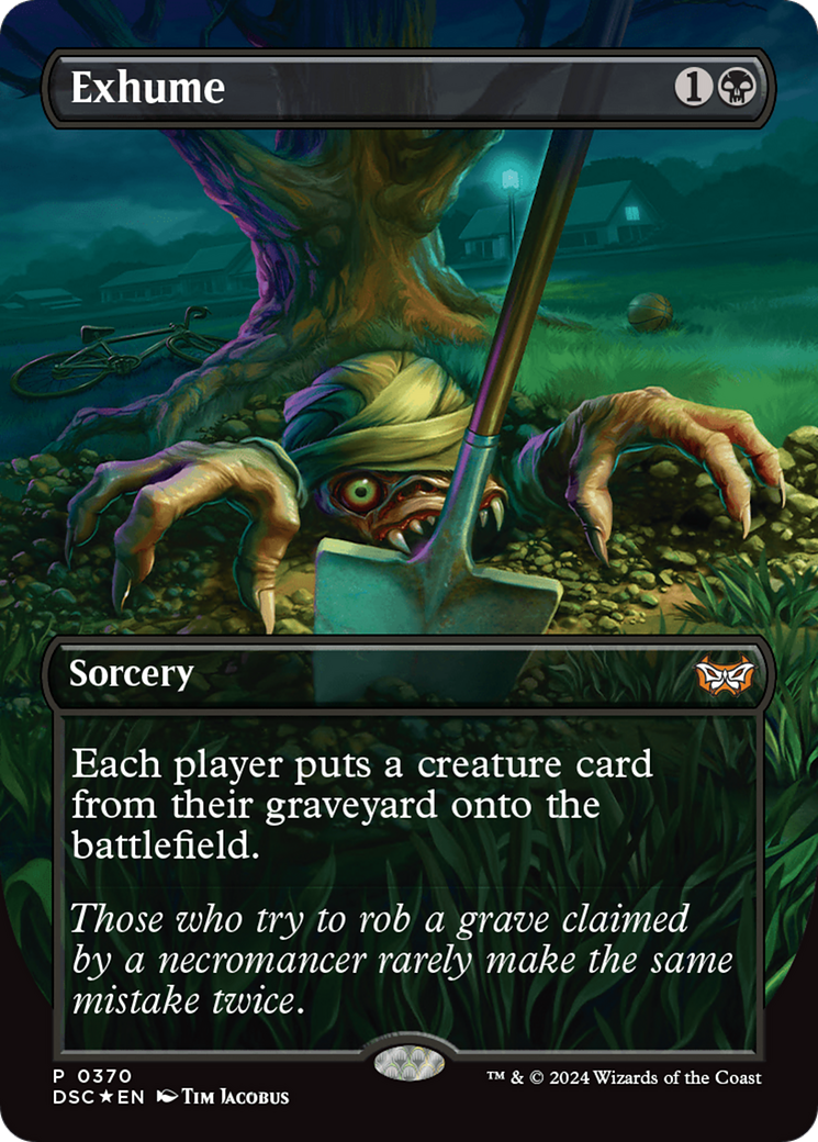 Exhume (DSC-370) - Duskmourn: House of Horror Commander (Borderless) Foil - Premium MTG Single from Wizards of the Coast - Just $3.90! Shop now at Game Crave Tournament Store