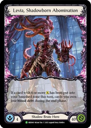 Levia, Shadowborn Abominationn - HER040 (HER040) - Flesh and Blood: Promo Cards Unlimited Edition Rainbow Foil