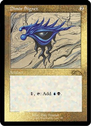 Dimir Signet (Foil Etched) (SLD-287) - Secret Lair Drop Series Foil - Premium MTG Single from Wizards of the Coast - Just $6.14! Shop now at Game Crave Tournament Store