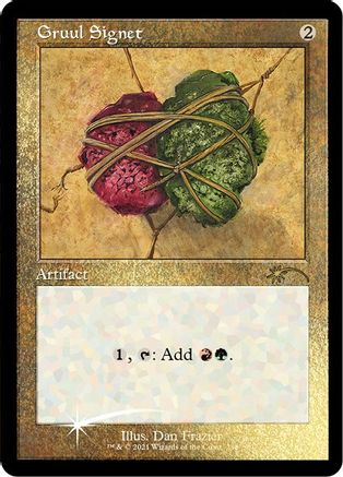 Gruul Signet (Foil Etched) (SLD-288) - Secret Lair Drop Series Foil - Premium MTG Single from Wizards of the Coast - Just $1.40! Shop now at Game Crave Tournament Store