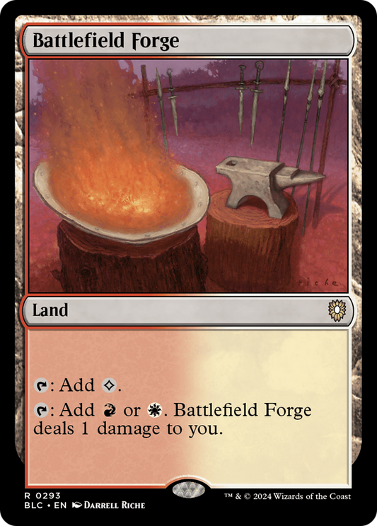 Battlefield Forge (BLC-293) - Bloomburrow Commander - Premium MTG Single from Wizards of the Coast - Just $0.32! Shop now at Game Crave Tournament Store