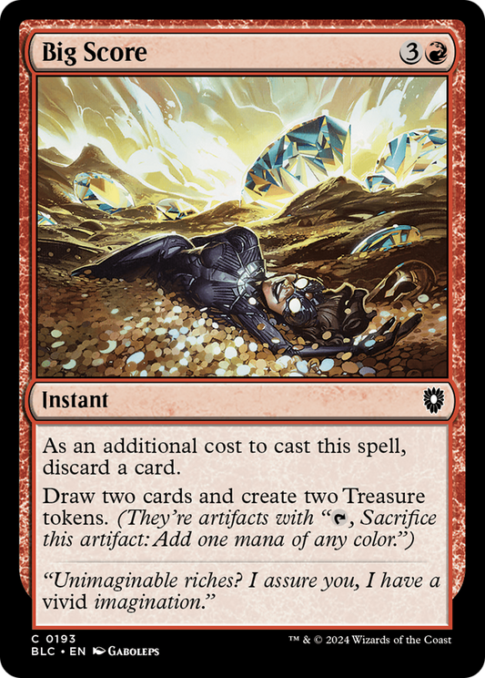 Big Score (BLC-193) - Bloomburrow Commander - Premium MTG Single from Wizards of the Coast - Just $0.51! Shop now at Game Crave Tournament Store
