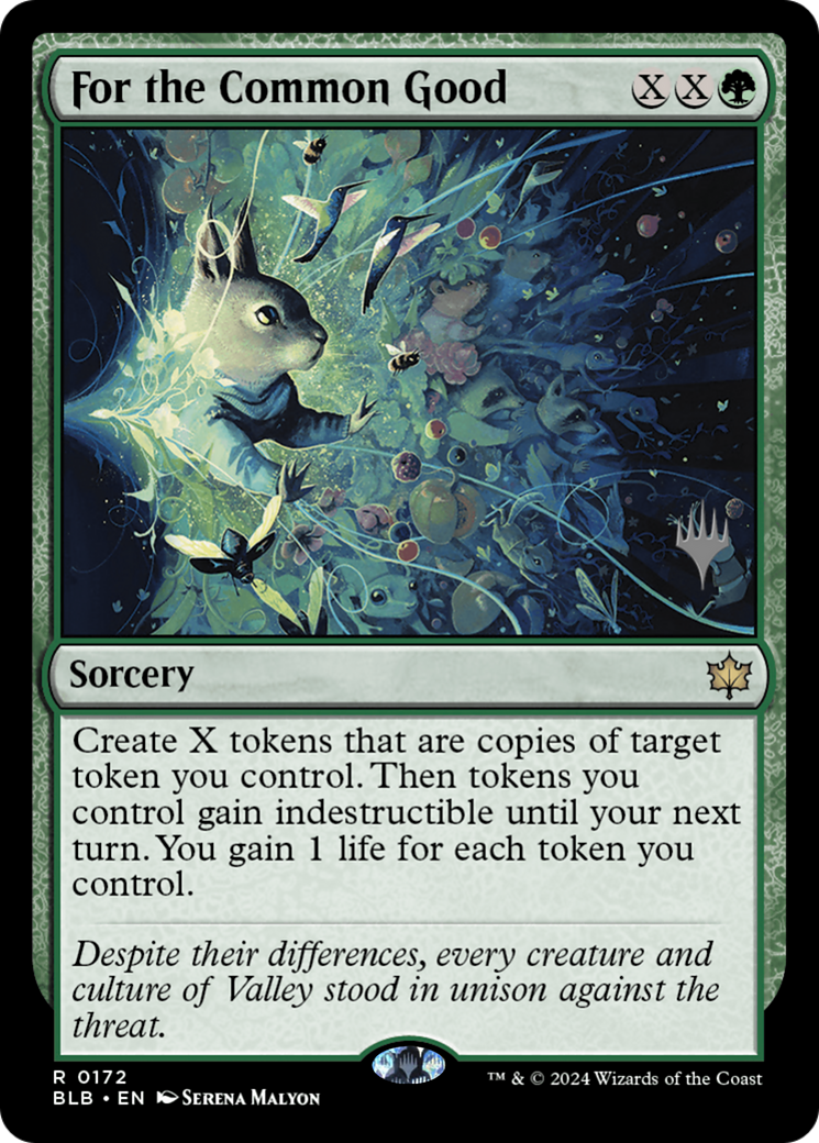 For the Common Good (PBLB-172P) - Bloomburrow Promos - Premium MTG Single from Wizards of the Coast - Just $0.88! Shop now at Game Crave Tournament Store