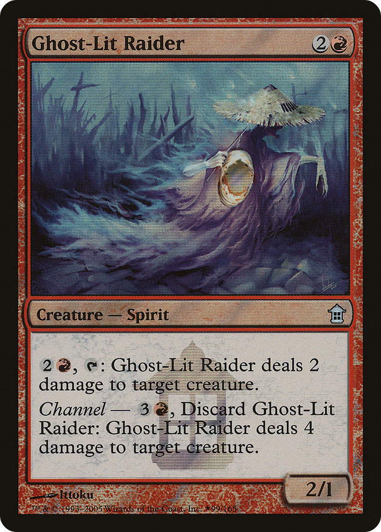 Ghost-Lit Raider (PSOK-99★) - Saviors of Kamigawa Promos Foil
