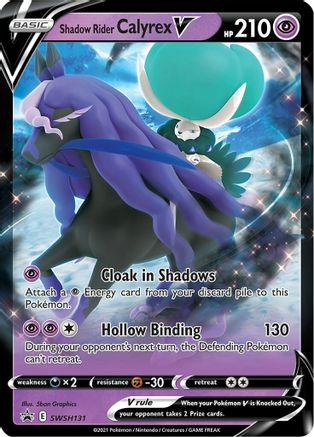 Shadow Rider Calyrex V SWSH131/307 - SWSH Black Star Promos Holofoil