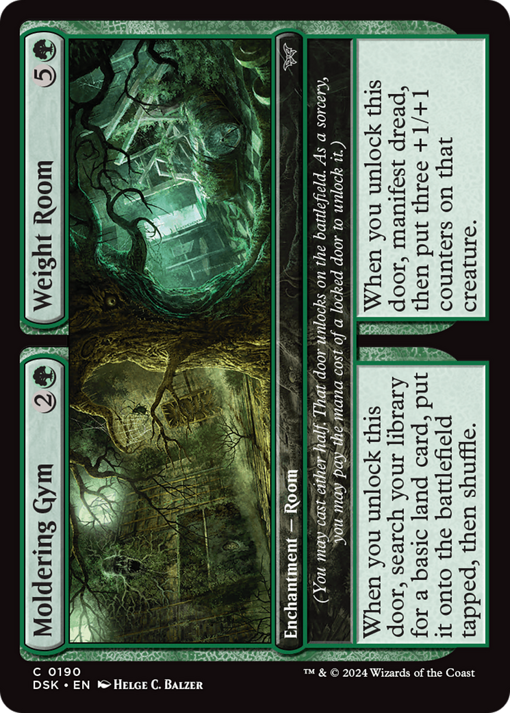 Moldering Gym // Weight Room (DSK-190) - Duskmourn: House of Horror Foil - Premium MTG Single from Wizards of the Coast - Just $0.25! Shop now at Game Crave Tournament Store