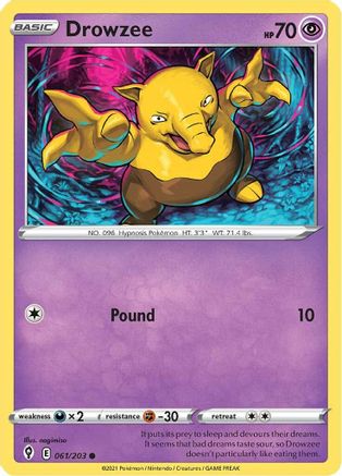 Drowzee 61/203 - Evolving Skies Reverse Holofoil