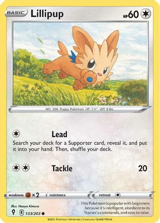 Lillipup 133/203 - Evolving Skies Reverse Holofoil