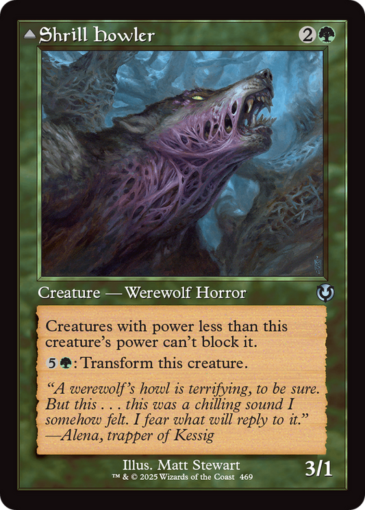 Shrill Howler (Retro Frame) (-469) - Innistrad Remastered - Premium MTG Single from Wizards of the Coast - Just $0.25! Shop now at Game Crave Tournament Store