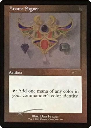 Arcane Signet (589) (Foil Etched) (SLD-589) - Secret Lair Drop Series Foil - Premium MTG Single from Wizards of the Coast - Just $3.02! Shop now at Game Crave Tournament Store