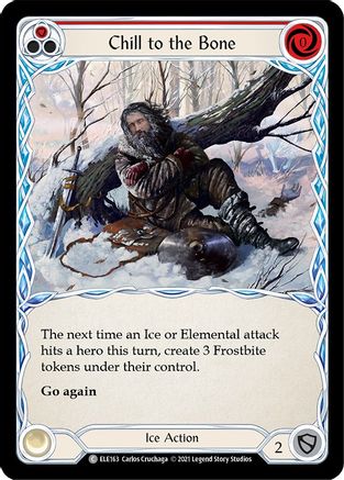 Chill to the Bone (Red) (ELE163) - Tales of Aria 1st Edition Rainbow Foil