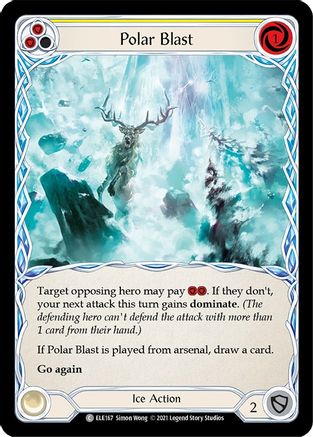 Polar Blast (Yellow) (ELE167) - Tales of Aria Unlimited Edition Rainbow Foil