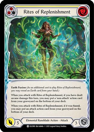 Rites of Replenishment (Yellow) (ELE080) - Tales of Aria Unlimited Edition Rainbow Foil